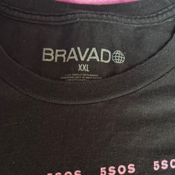 5SOS Bravado Black Graphic T-Shirt - Picture 4 of 4